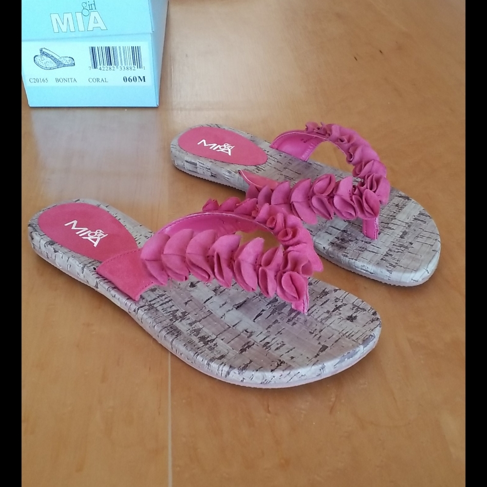 Mia cork thongs